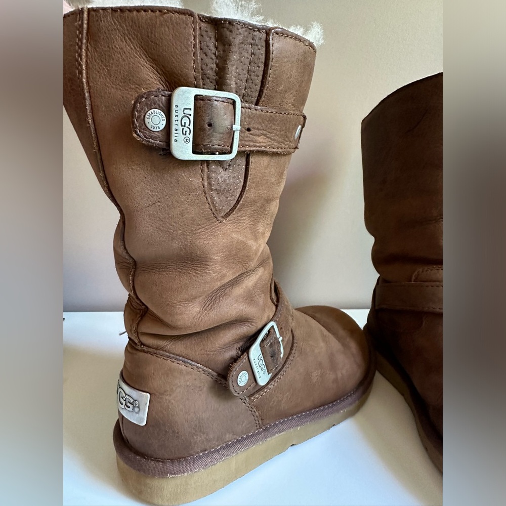 Leather UGG boots
